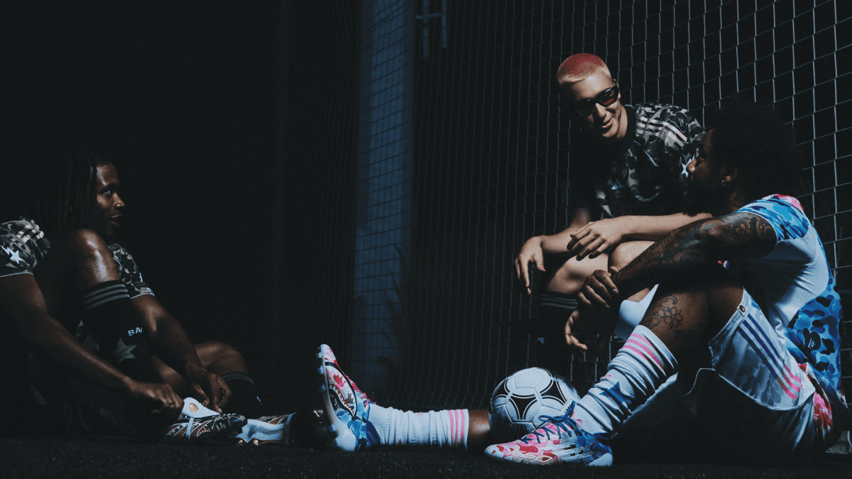 Athlete in action wearing performance gear