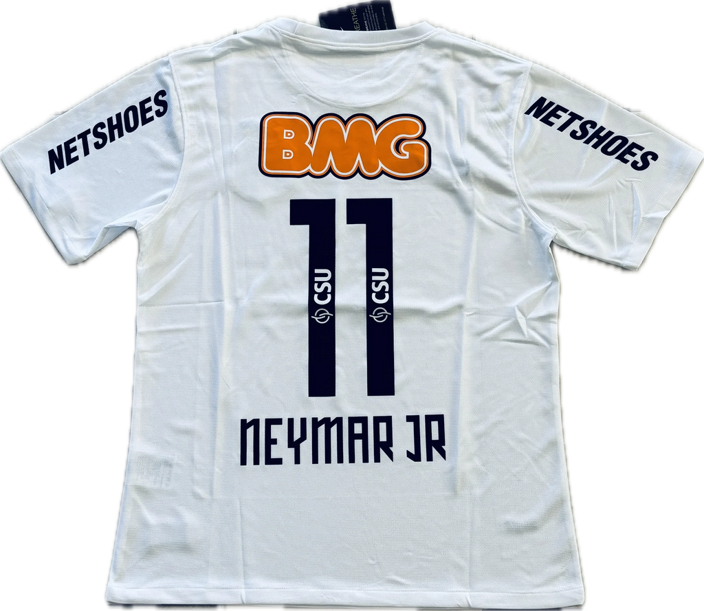 Neymar JR 11 Nike Santos FC Soccer Jersey Classic White Football Shirt MENS