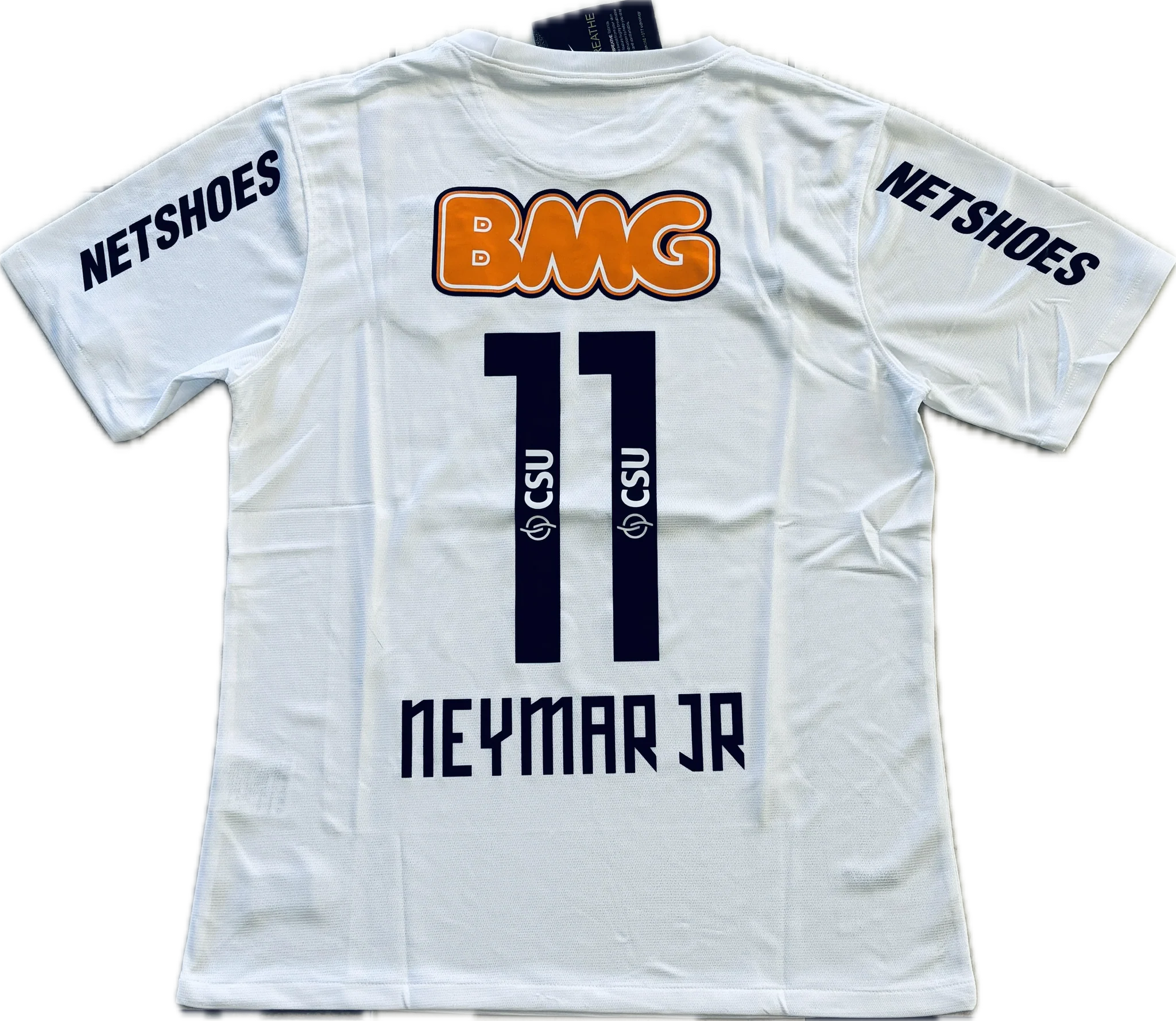 Neymar JR 11 Nike Santos FC Soccer Jersey Classic White Football Shirt MENS